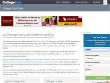 Tablet Screenshot of collegecalc.org